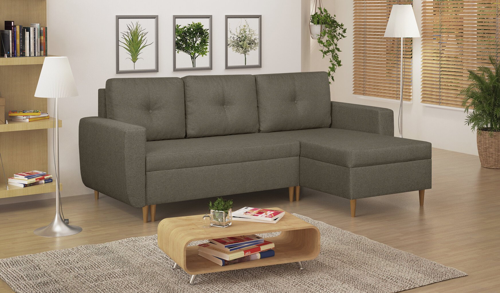 Universāls stūra dīvāns Bellezza Doro, brūns цена и информация | Stūra dīvāni | 220.lv