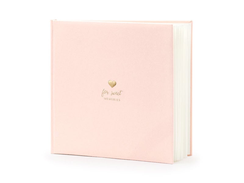 Viesu novēlējumu grāmata For sweet memories, 22 lapas, rozā cena un informācija | Svētku dekorācijas | 220.lv