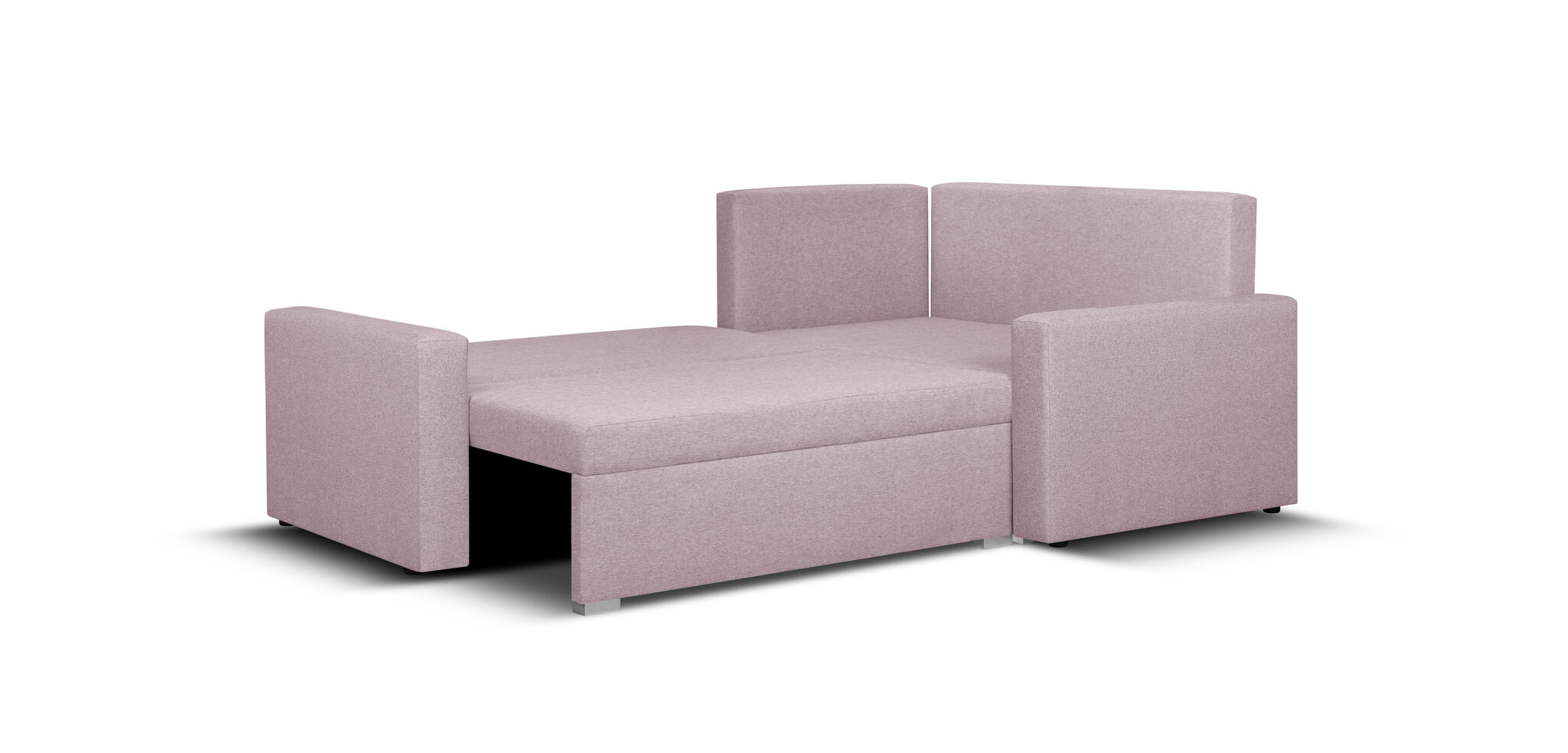 Stūra dīvāns Bellezza Milo1, gaiši rozā цена и информация | Stūra dīvāni | 220.lv