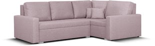 Stūra dīvāns Bellezza Milo1, gaiši rozā cena un informācija | Stūra dīvāni | 220.lv