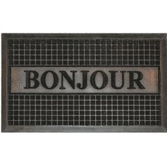 Durvju paklājs Bonjour Black 45x75 cm cena un informācija | Kājslauķi | 220.lv