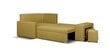 Stūra dīvāns ar pufu Bellezza Milo2, smilšu krāsas cena un informācija | Stūra dīvāni | 220.lv