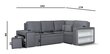 Mīksts stūra dīvāns ar pufiem Bellezza Milo3, melns cena un informācija | Stūra dīvāni | 220.lv