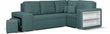Mīksts stūra dīvāns ar pufiem Bellezza Milo3, zaļš cena un informācija | Stūra dīvāni | 220.lv