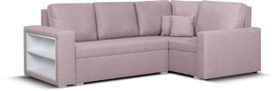 Mīksts stūra dīvāns Bellezza Milo4, gaiši rozā cena un informācija | Stūra dīvāni | 220.lv