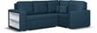 Mīksts stūra dīvāns Bellezza Milo4, tumši zils cena un informācija | Stūra dīvāni | 220.lv