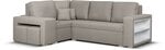 Mīksts stūra dīvāns ar pufiem Bellezza Milo5, smilškrāsas