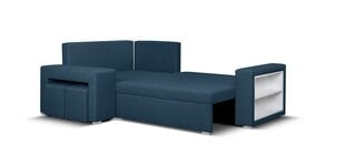 Mīksts stūra dīvāns ar pufiem Bellezza Milo5, dzeltens cena un informācija | Stūra dīvāni | 220.lv