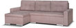 Universāls, mīksts stūra dīvāns Bellezza Foller, gaiši rozā cena un informācija | Stūra dīvāni | 220.lv