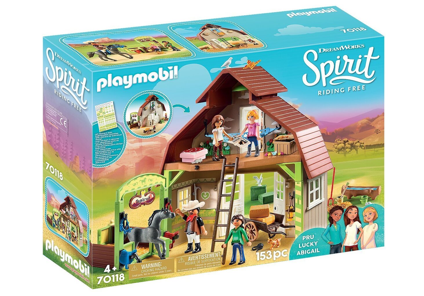 70118 PLAYMOBIL® DreamWorks Spirit, Klēts цена и информация | Konstruktori | 220.lv