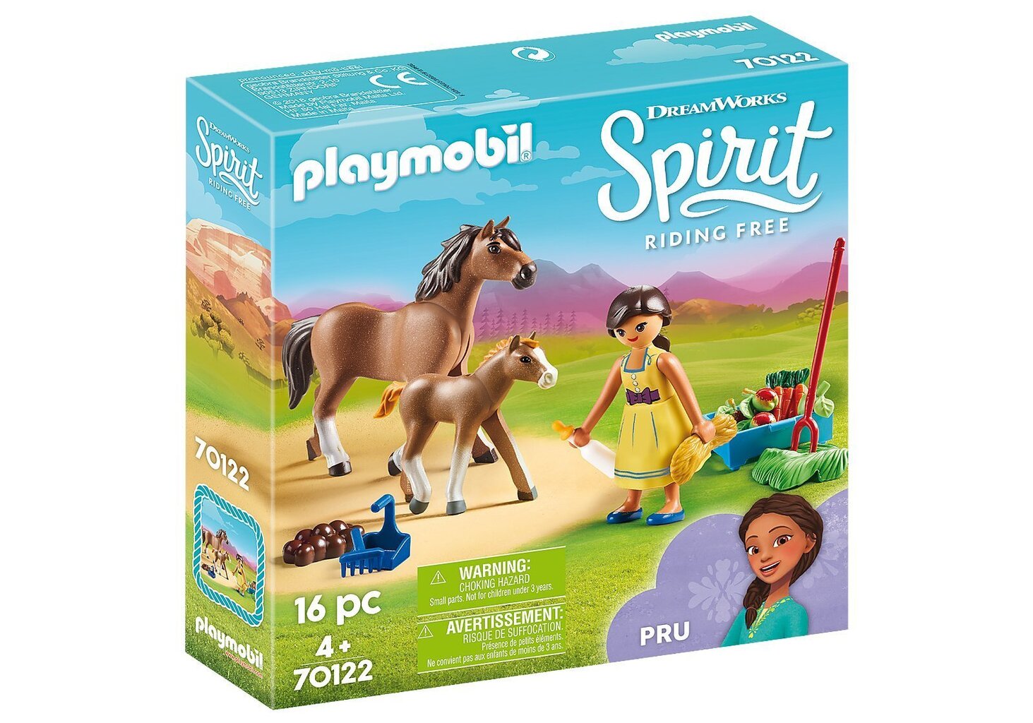 70122 PLAYMOBIL® DreamWorks Spirit, Pru un ķēve ar jaundzimušo cena un informācija | Konstruktori | 220.lv