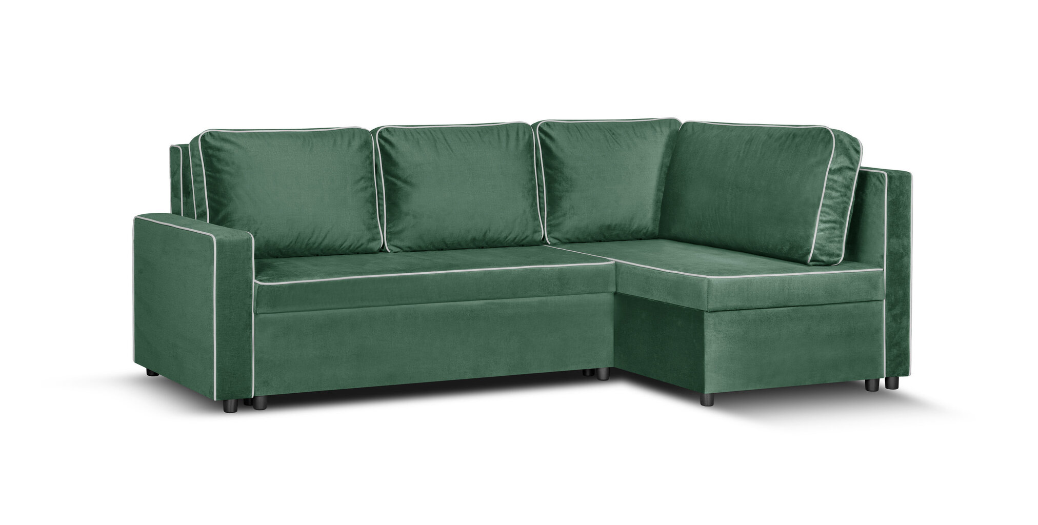 Mīksts stūra dīvāns Bellezza Midi, zaļš cena un informācija | Stūra dīvāni | 220.lv