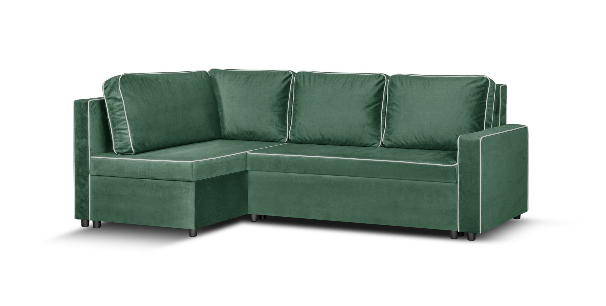 Mīksts stūra dīvāns Bellezza Midi, zaļš cena un informācija | Stūra dīvāni | 220.lv