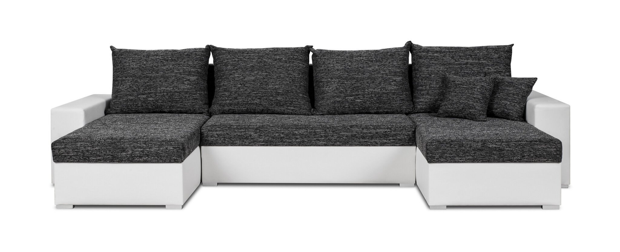 Universāls mīkstais stūra dīvāns Bellezza Lion, balts/gaiši pelēks cena un informācija | Stūra dīvāni | 220.lv