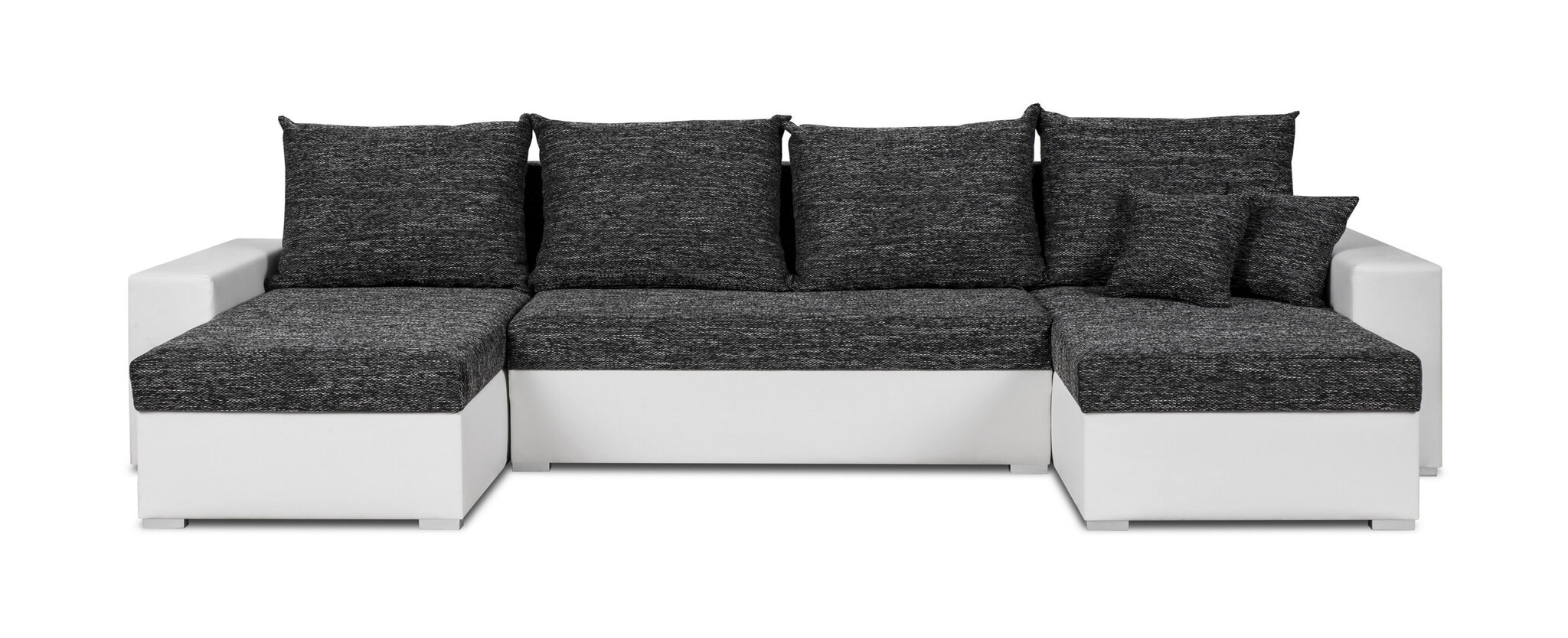 Universāls mīkstais stūra dīvāns Bellezza Lion, melns/gaiši pelēks cena un informācija | Stūra dīvāni | 220.lv
