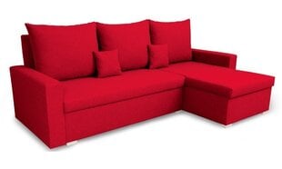 Universāls mīkstais stūra dīvāns Bellezza Mondo, sarkans cena un informācija | Stūra dīvāni | 220.lv