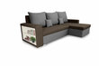 Universāls mīkstais stūra dīvāns Bellezza Sam, brūns/pelēks cena un informācija | Stūra dīvāni | 220.lv