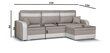 Universāls mīkstais stūra dīvāns Bellezza Condi, tumši brūns/balts cena un informācija | Stūra dīvāni | 220.lv