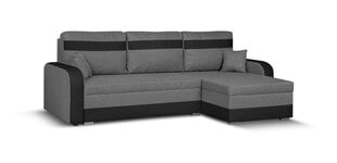 Universāls mīkstais stūra dīvāns Bellezza Condi, tumši pelēks/melns cena un informācija | Stūra dīvāni | 220.lv