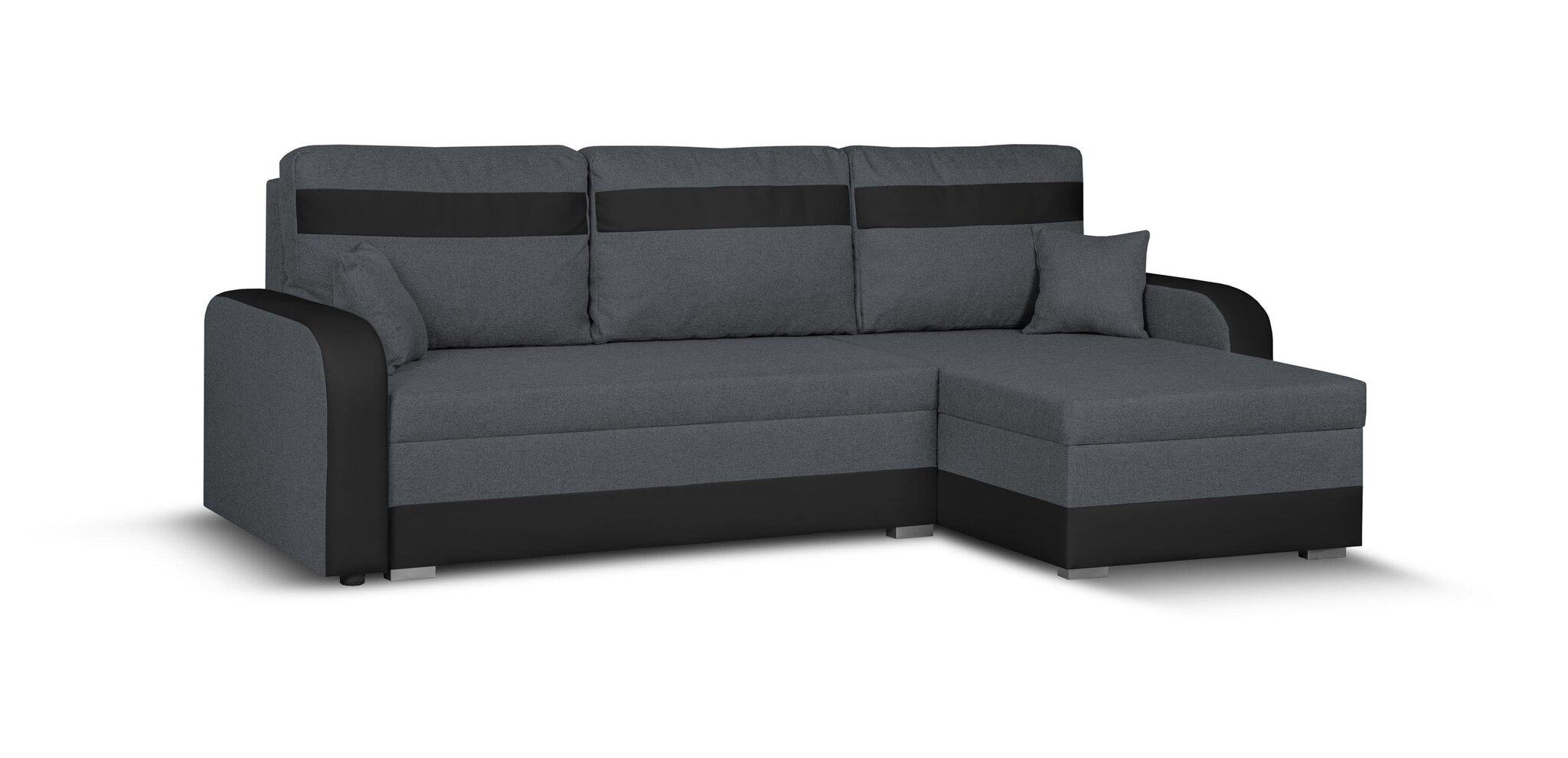 Universāls stūra dīvāns Bellezza Condi, pelēks/melns cena un informācija | Stūra dīvāni | 220.lv