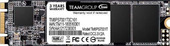 Team Group TM8PS7001T0C101 цена и информация | Iekšējie cietie diski (HDD, SSD, Hybrid) | 220.lv