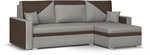 Universāls mīkstais stūra dīvāns Bellezza Asto1, gaiši pelēks/brūns