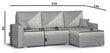 Universāls, mīksts stūra dīvāns Bellezza Asto2, gaiši pelēks/brūns cena un informācija | Stūra dīvāni | 220.lv