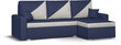 Universāls, mīksts stūra dīvāns Bellezza Asto2, tumši zils/gaiši pelēks cena un informācija | Stūra dīvāni | 220.lv