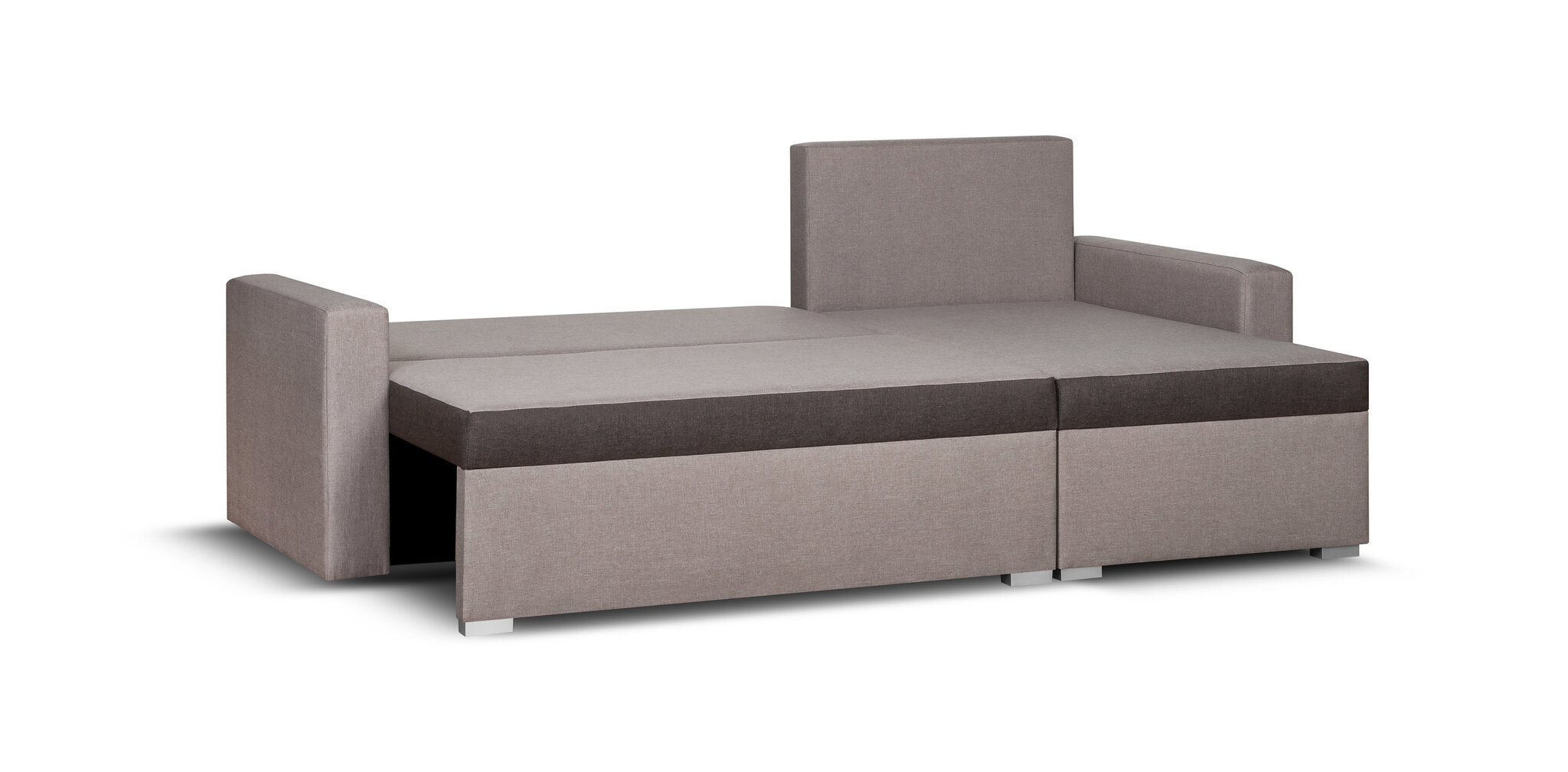 Universāls, mīksts stūra dīvāns Bellezza Asto3, tumši brūns/smilškrāsa цена и информация | Stūra dīvāni | 220.lv