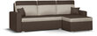 Universāls, mīksts stūra dīvāns Bellezza Asto3, tumši brūns/smilškrāsa цена и информация | Stūra dīvāni | 220.lv