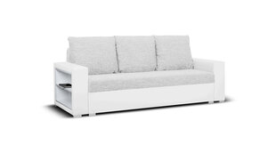 Dīvāns Bellezza Milo2, balts / gaiši pelēks cena un informācija | Dīvāni | 220.lv