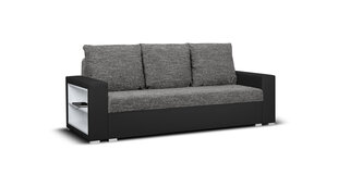 Dīvāns Bellezza Milo2, melns / tumši pelēks цена и информация | Диваны | 220.lv