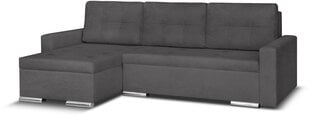 Universāls stūra dīvāns Bellezza Foller, tumši pelēks cena un informācija | Stūra dīvāni | 220.lv