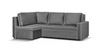Mīkstais stūra dīvāns Bellezza Midi-2, pelēks