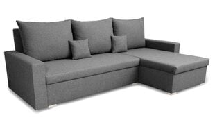 Universāls mīkstais stūra dīvāns Bellezza Mondo, gaiši pelēks cena un informācija | Stūra dīvāni | 220.lv