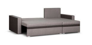 Universāls mīkstais stūra dīvāns Bellezza Asto1, tumši brūns/smilškrāsa cena un informācija | Stūra dīvāni | 220.lv
