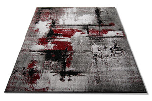 Ковер серый / красный 120x170cm цена и информация | Коврики | 220.lv