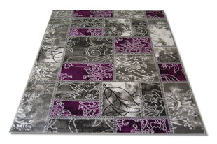 Paklājs pelēks / violets 160x220 cm cena un informācija | Paklāji | 220.lv