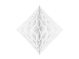 Rombs Diamond, balts, 30 cm, 1 kaste/50 iepak. (1 iepak./1 gab.) cena un informācija | Svētku dekorācijas | 220.lv