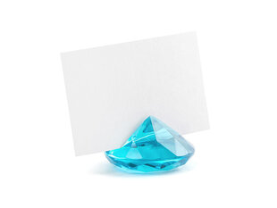 Настольный держатель карточек Diamond, 40 мм, цвет бирюзовый (1 пак/10 шт) цена и информация | Праздничные декорации | 220.lv