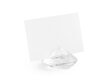 Galda kartes turētājs Diamond, 40 mm, caurspīdīgs, (1 iepak./10 gab.) cena un informācija | Svētku dekorācijas | 220.lv