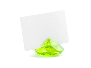 Держатель для настольных карточек Diamond, 40 мм, зеленый, (1 упак /10 шт) цена и информация | Праздничные декорации | 220.lv