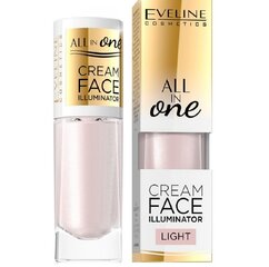 Krēmveida izgaismotājs Eveline All In One Cream Face Illuminator Light 8 ml cena un informācija | Bronzeri, vaigu sārtumi | 220.lv