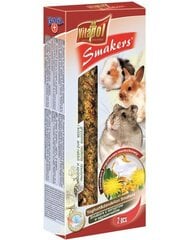 Vitapol Smakers лакомство для кроликов и грызунов с йогуртом и одуванчиками 90г (2 шт) цена и информация | Корм для грызунов | 220.lv