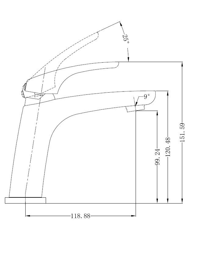 Izlietnes T9003W jaucējkrāns цена и информация | Jaucējkrāni | 220.lv