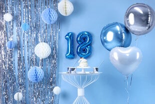 Folijas balons Cipars "8", 35 cm, zils cena un informācija | Baloni | 220.lv