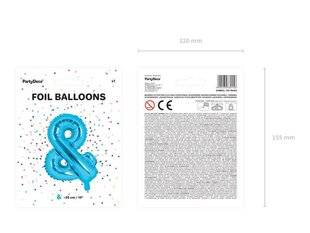 Folijas balons &, 35 cm, zils цена и информация | Шарики | 220.lv