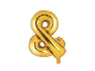 Folijas baloni &, 35 cm, zeltaini, 50 gab. cena un informācija | Baloni | 220.lv