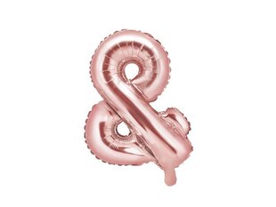 Folijas baloni &, 35 cm, zeltaini/rozā, 50 gab. цена и информация | Шары | 220.lv
