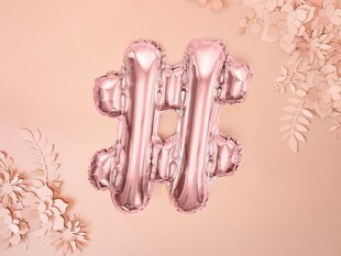 Folijas baloni #, 35 cm, zeltaini/rozā, 50 gab. цена и информация | Шарики | 220.lv